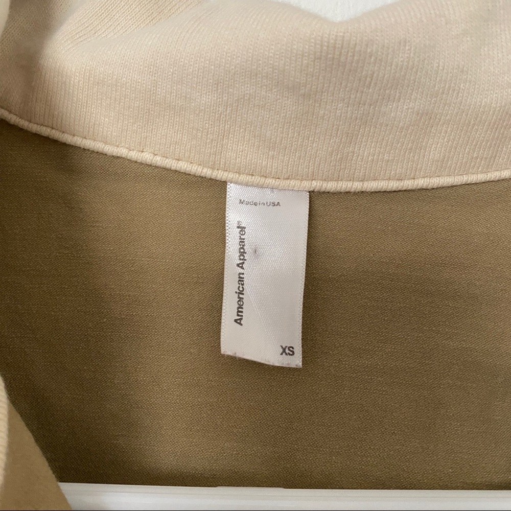 American Apparel - Khaki Bomber Jacket - Picture 3 of 5